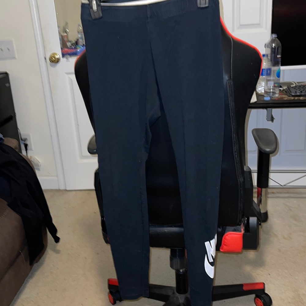 Nike leggings, black white, size small